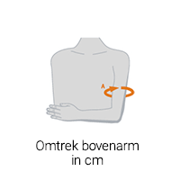 omtrek bovenarm